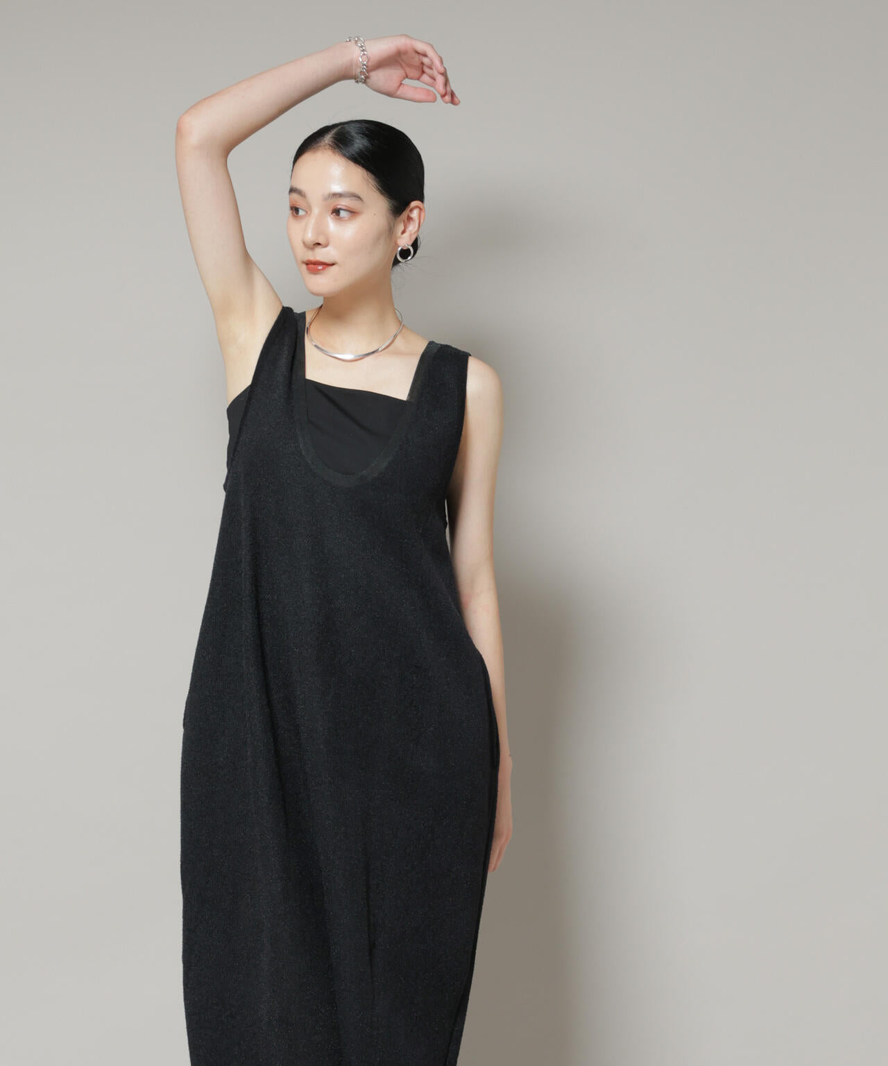 モール接結Uネックフォルムワンピース 6695219316