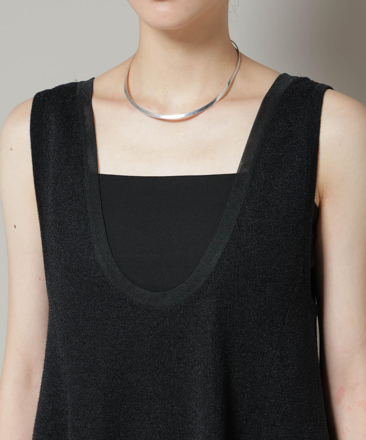 モール接結Uネックフォルムワンピース 6695219316