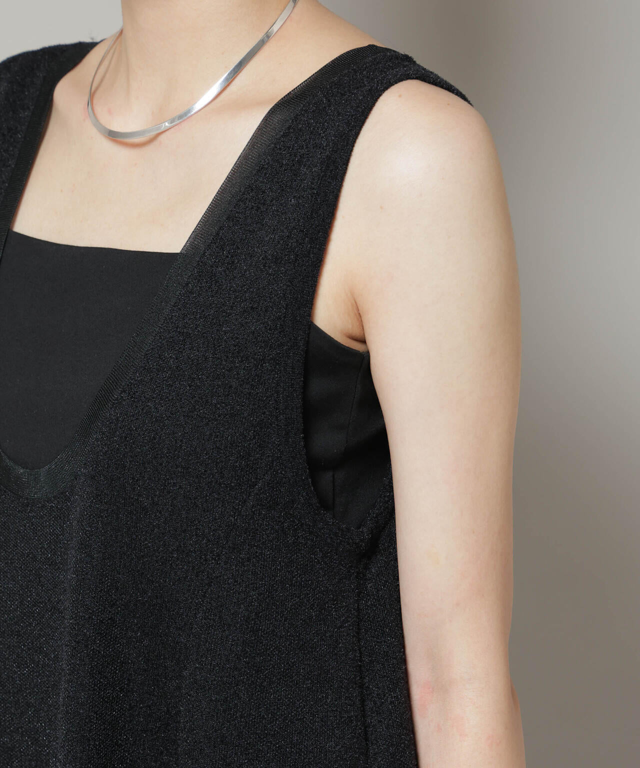 モール接結Uネックフォルムワンピース 6695219316