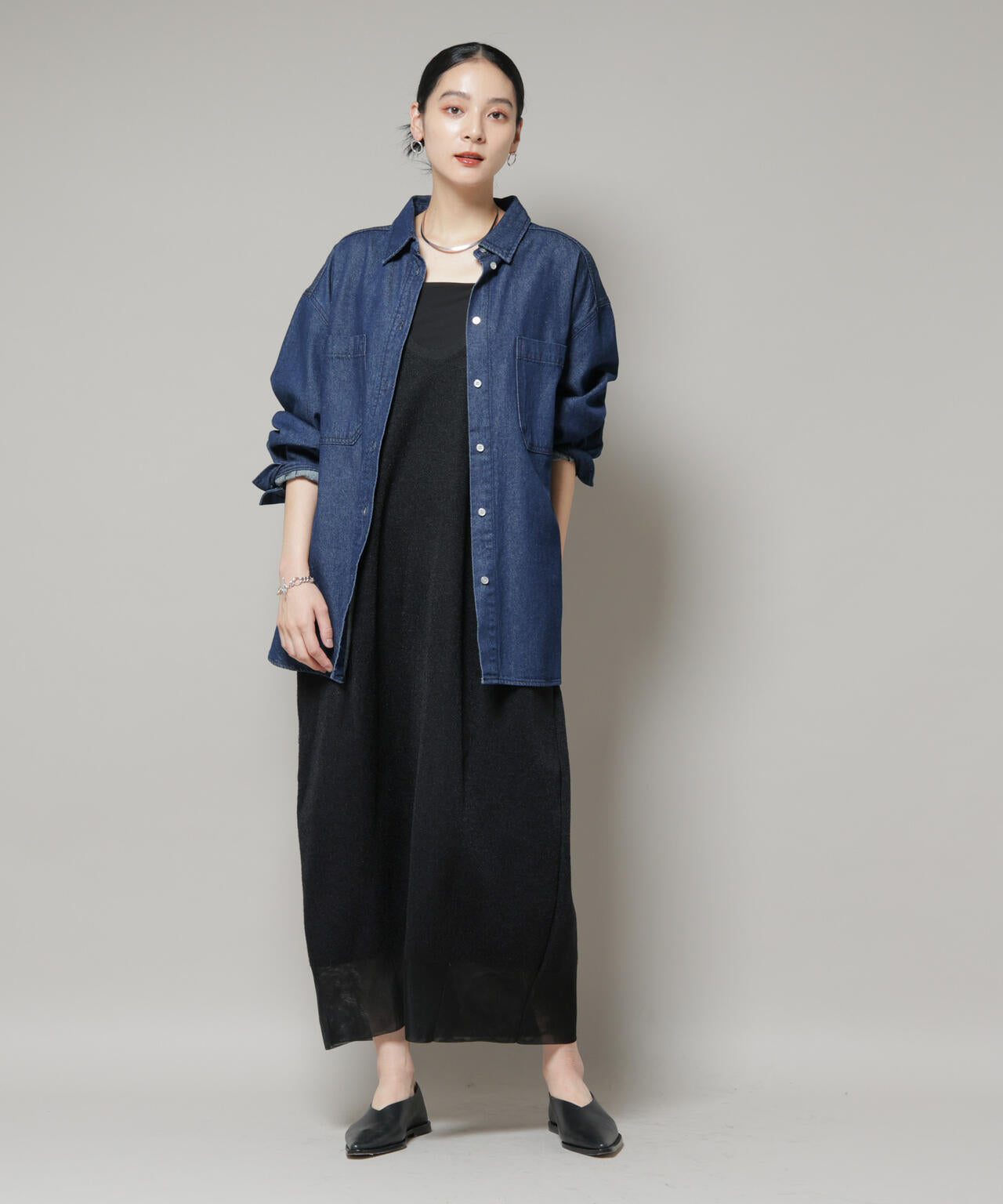 モール接結Uネックフォルムワンピース 6695219316