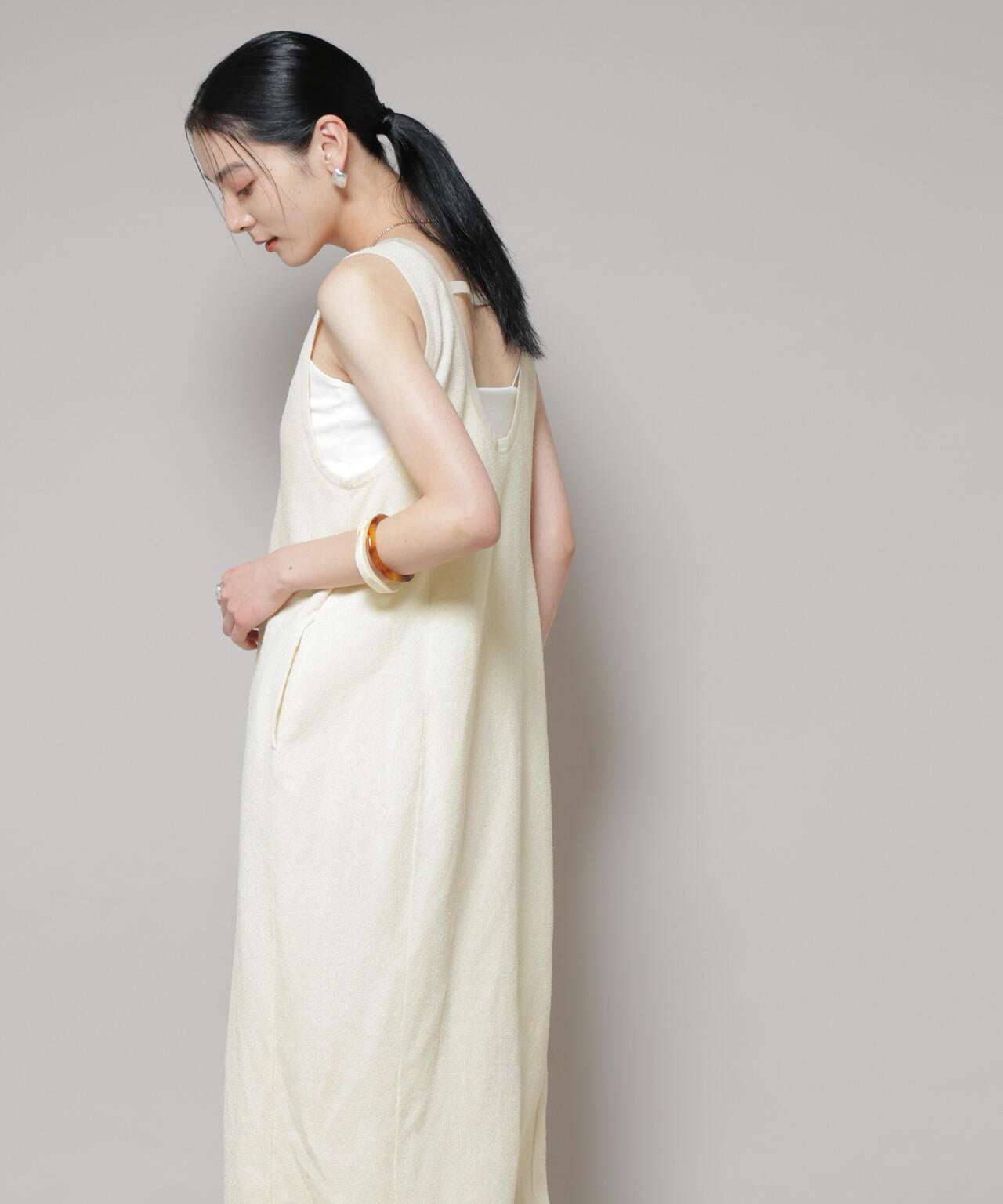 モール接結Uネックフォルムワンピース 6695219316