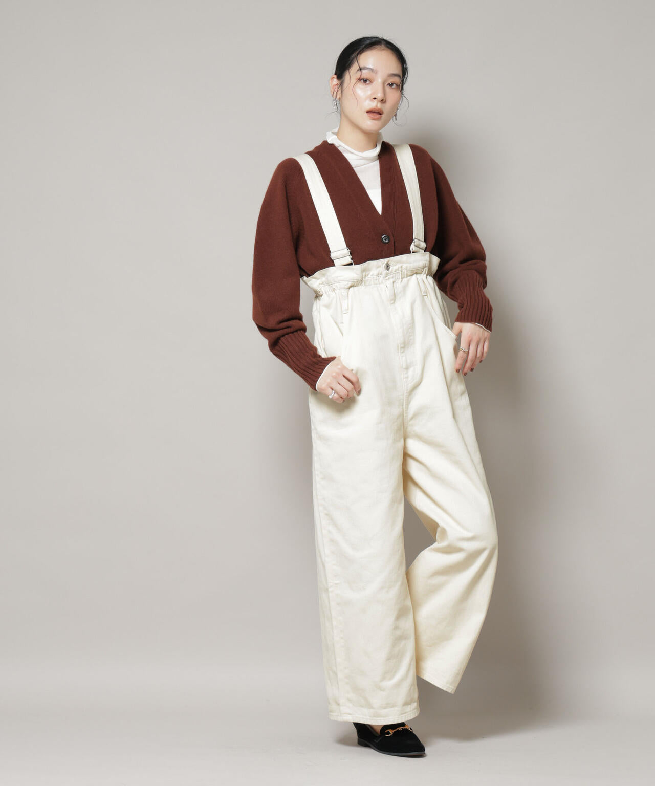 コットンワイドサロペット 6695219321