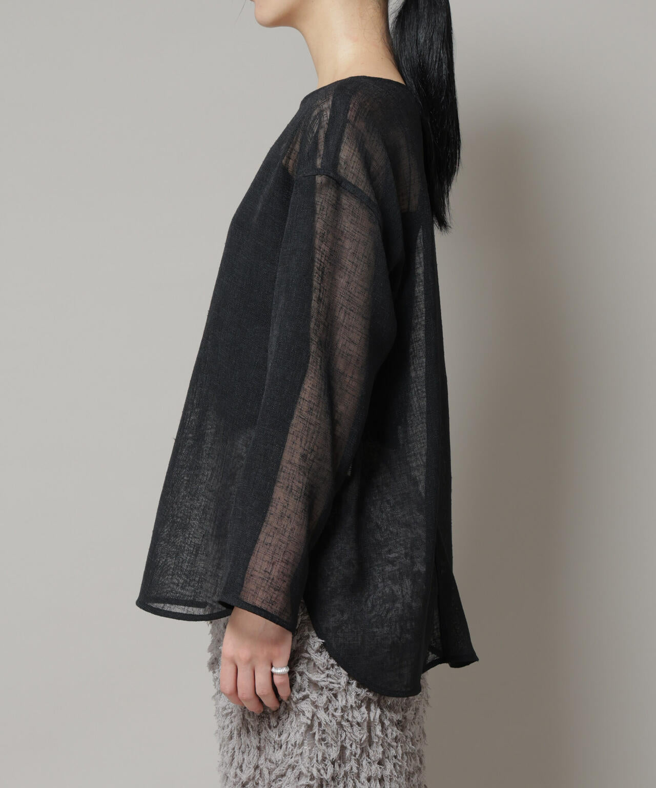 オーバーサイズメッシュブラウス 6695220304