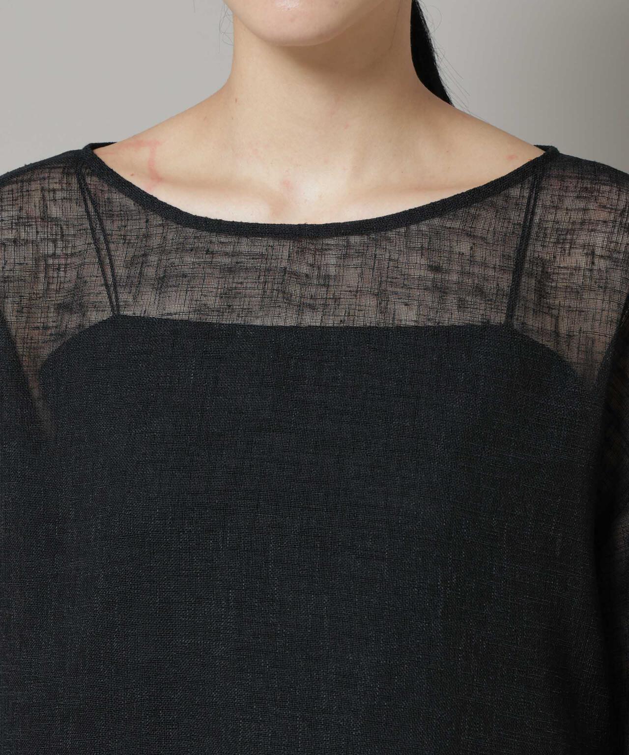オーバーサイズメッシュブラウス 6695220304