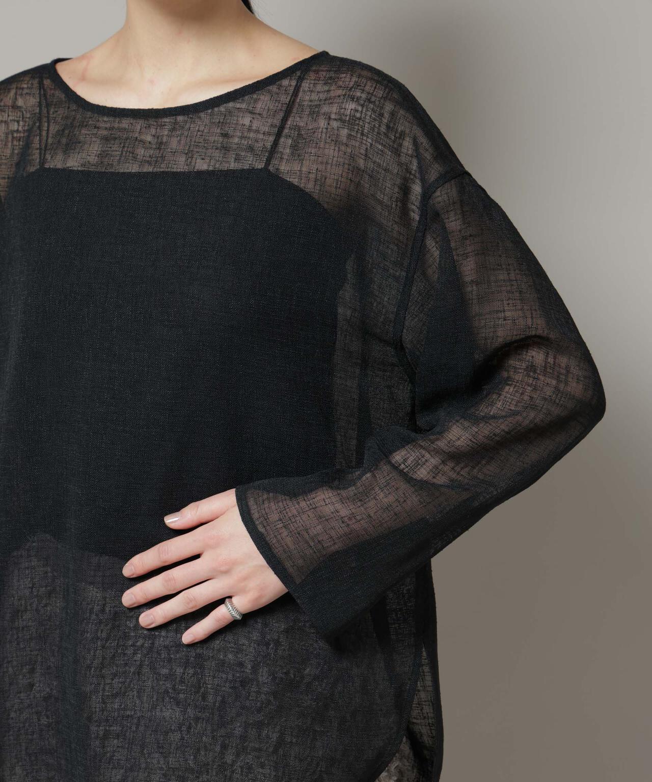 オーバーサイズメッシュブラウス 6695220304