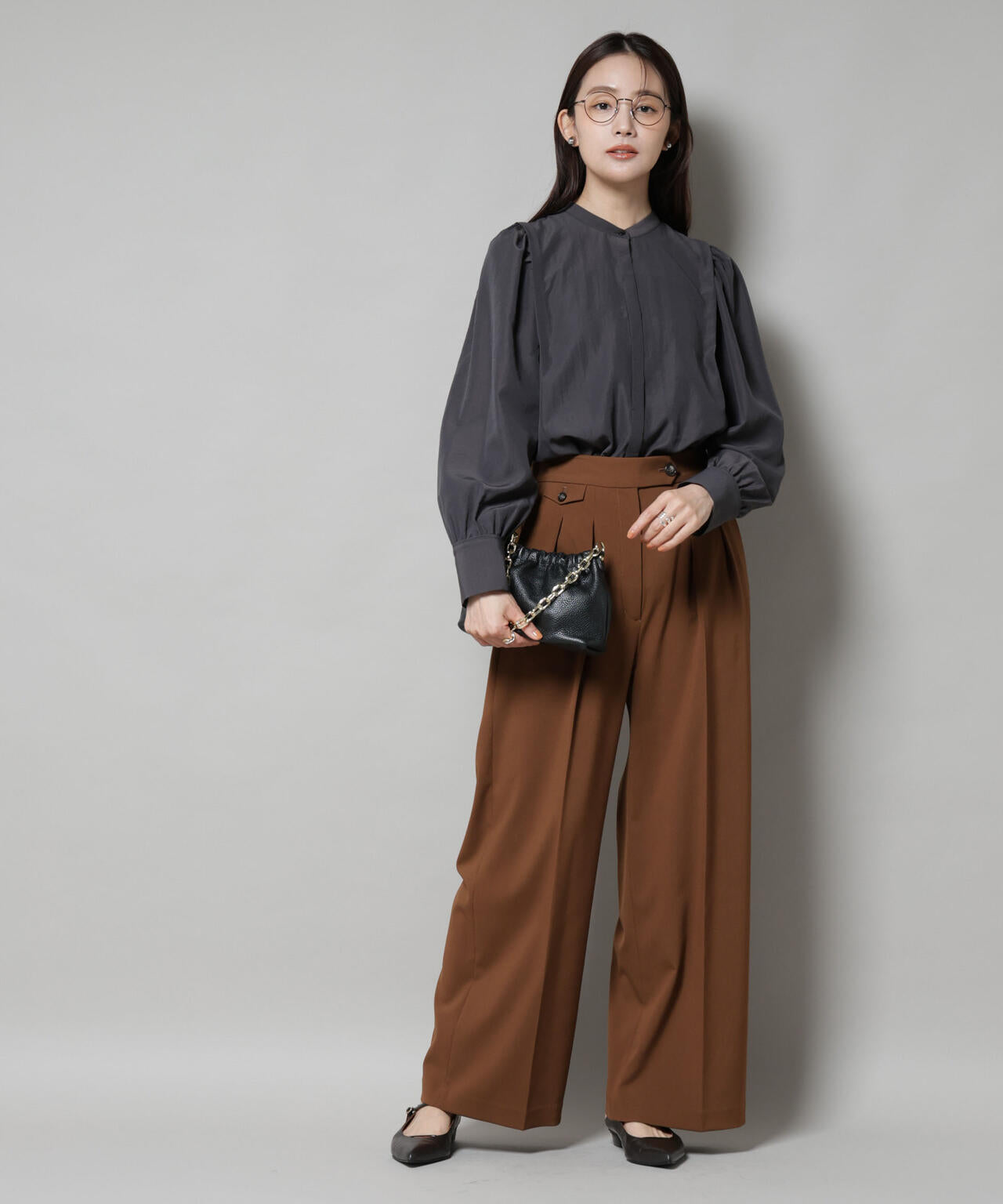 ショルダーギャザーブラウス 6695220307