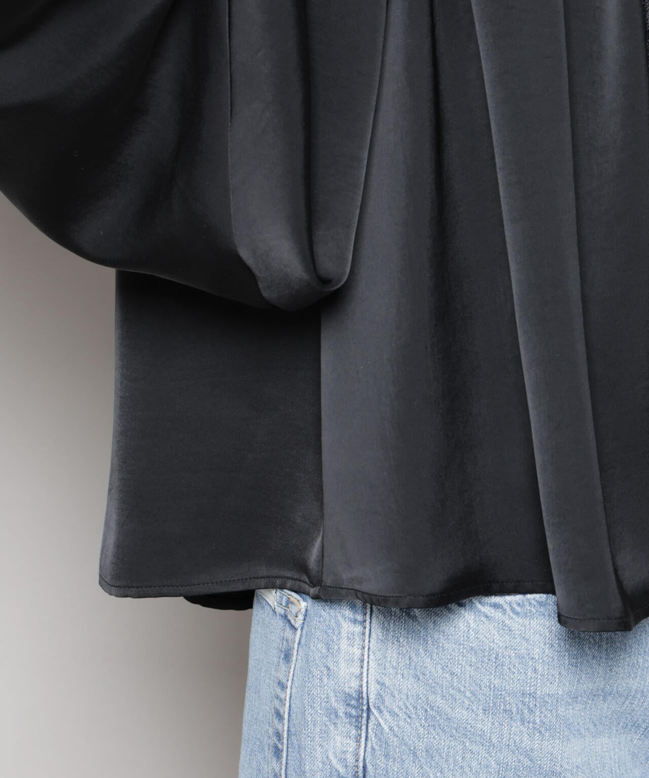 レースコンビギャザーブラウス 6695220318