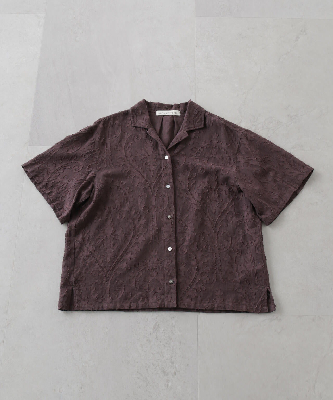 made in india カットワークジャカードシャツ(セットアップ可) 6695221300