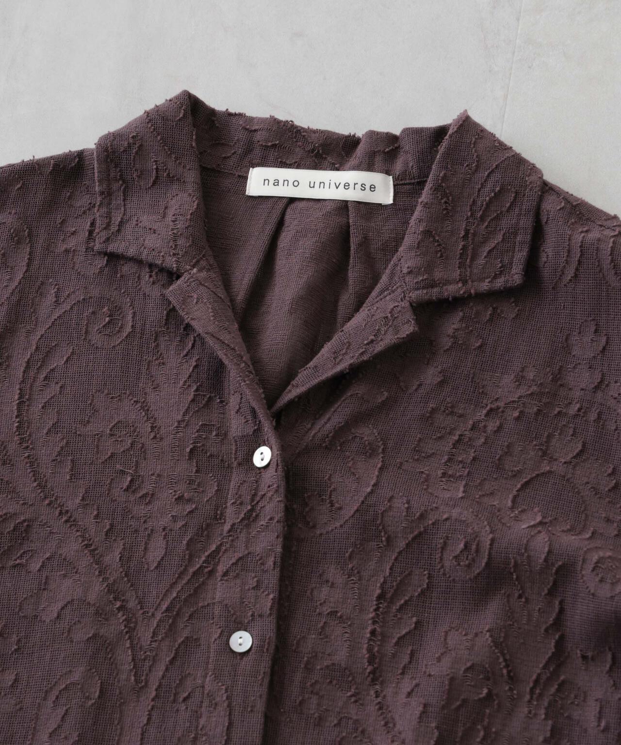 made in india カットワークジャカードシャツ(セットアップ可) 6695221300