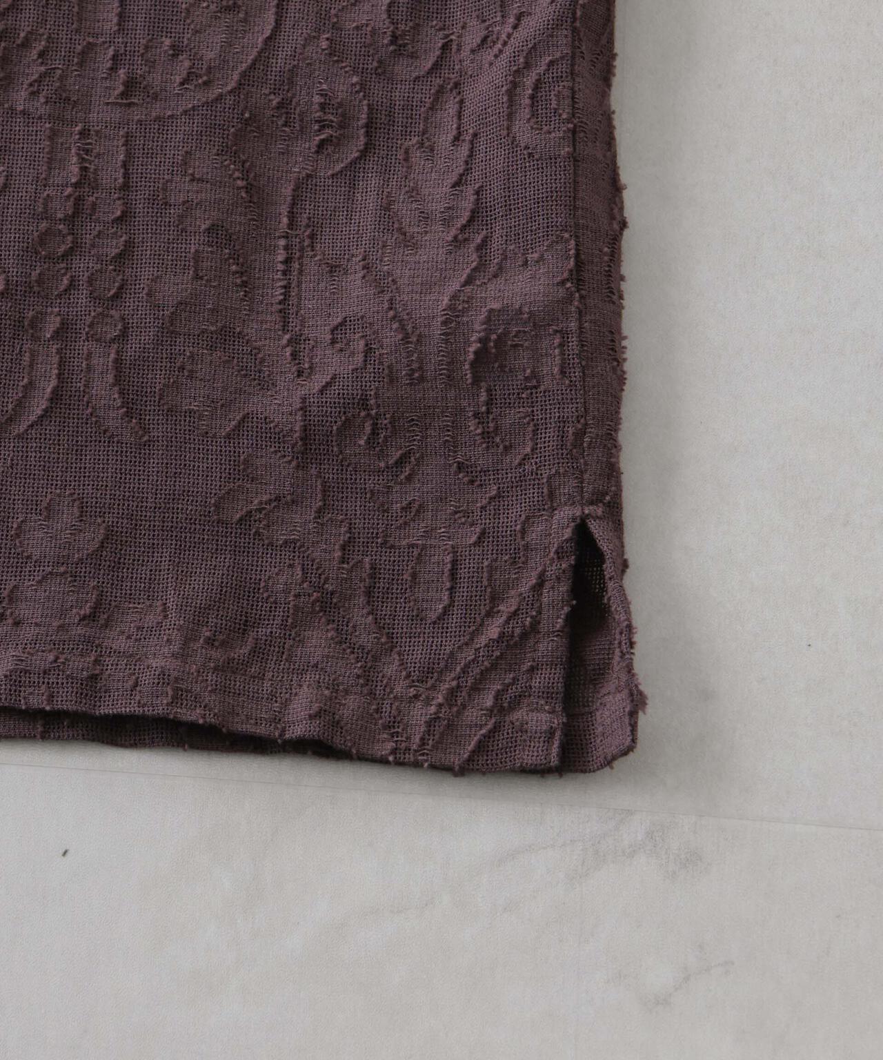 made in india カットワークジャカードシャツ(セットアップ可) 6695221300