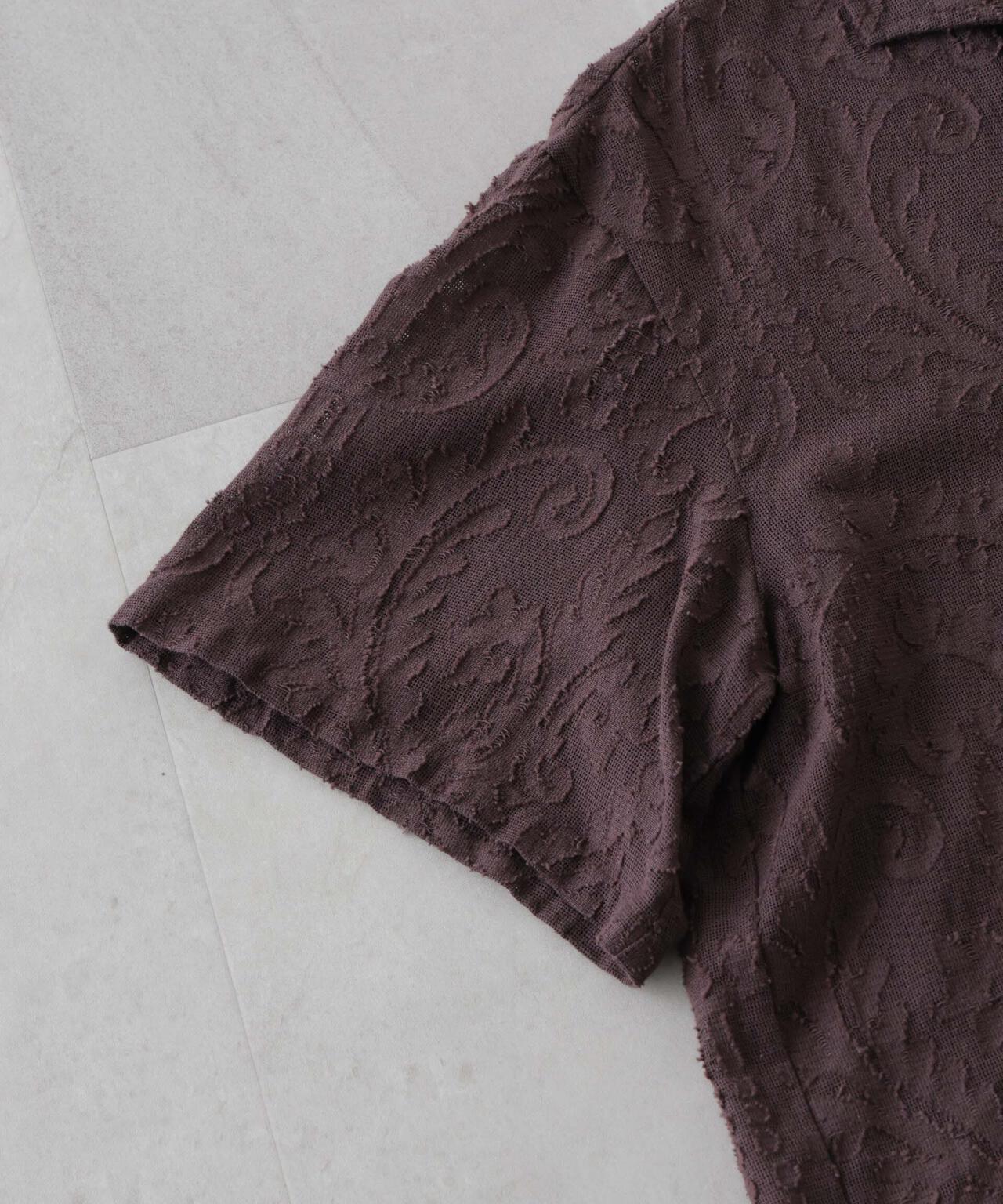 made in india カットワークジャカードシャツ(セットアップ可) 6695221300