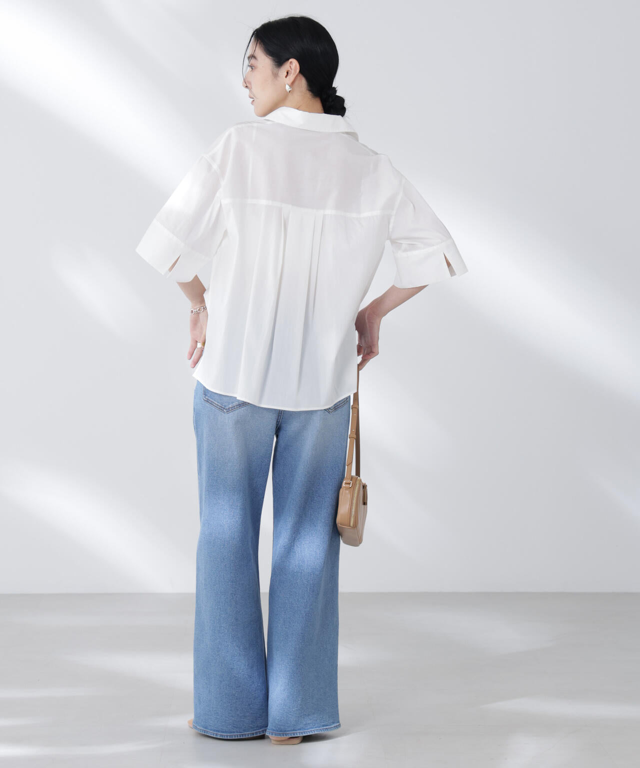 ワイドスリーブスキッパーシャツ 6695221305