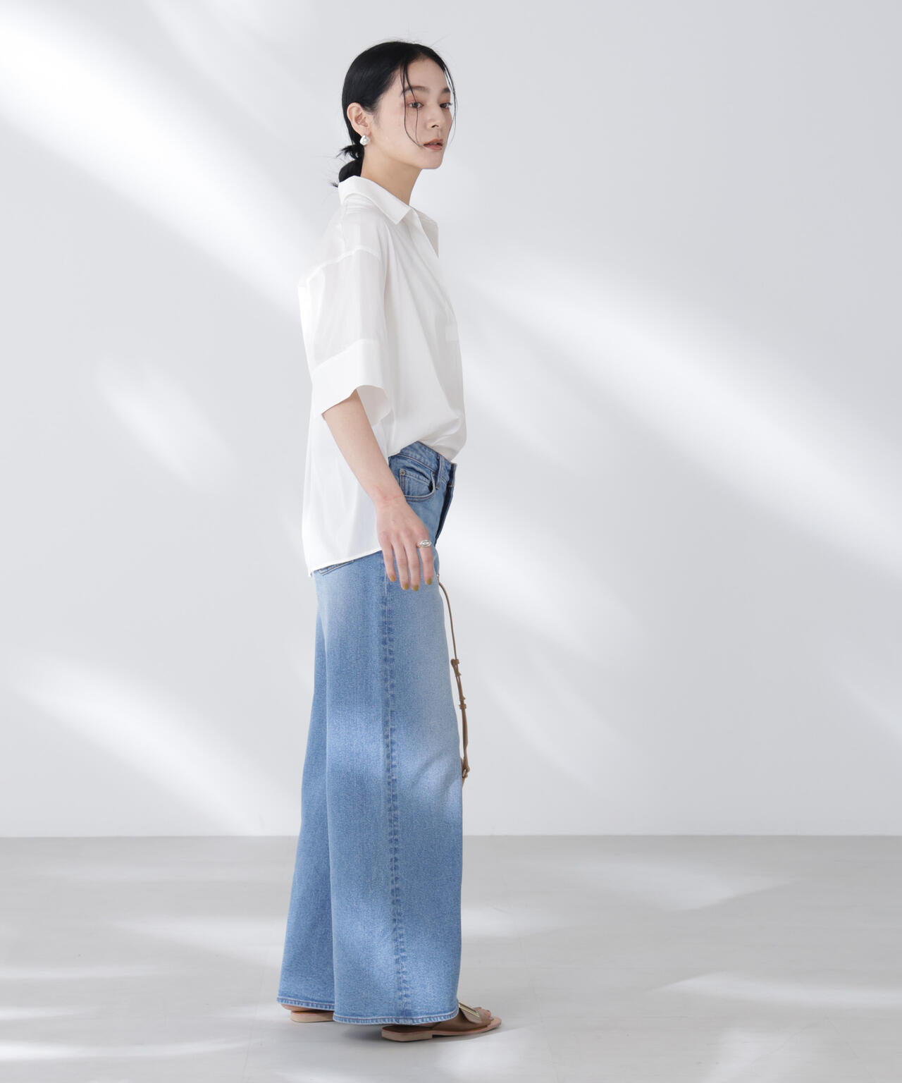 ワイドスリーブスキッパーシャツ 6695221305