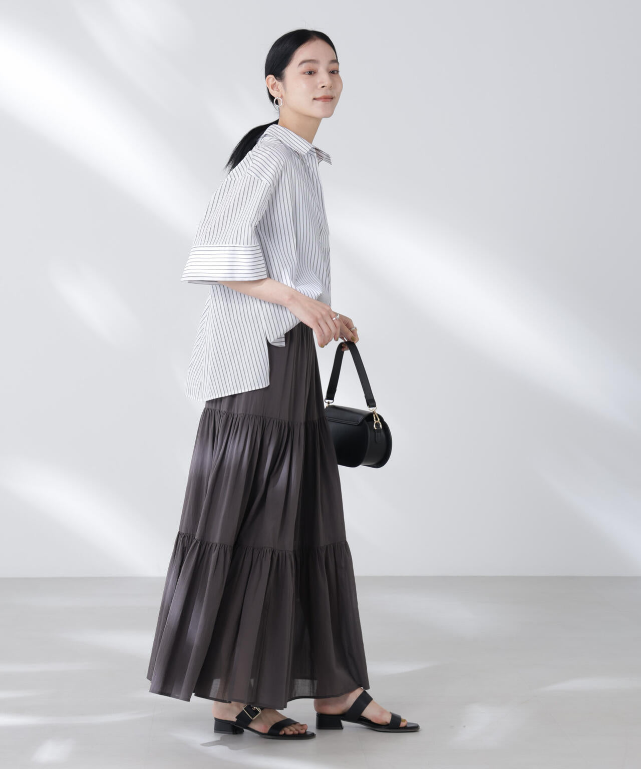 ワイドスリーブスキッパーシャツ 6695221305