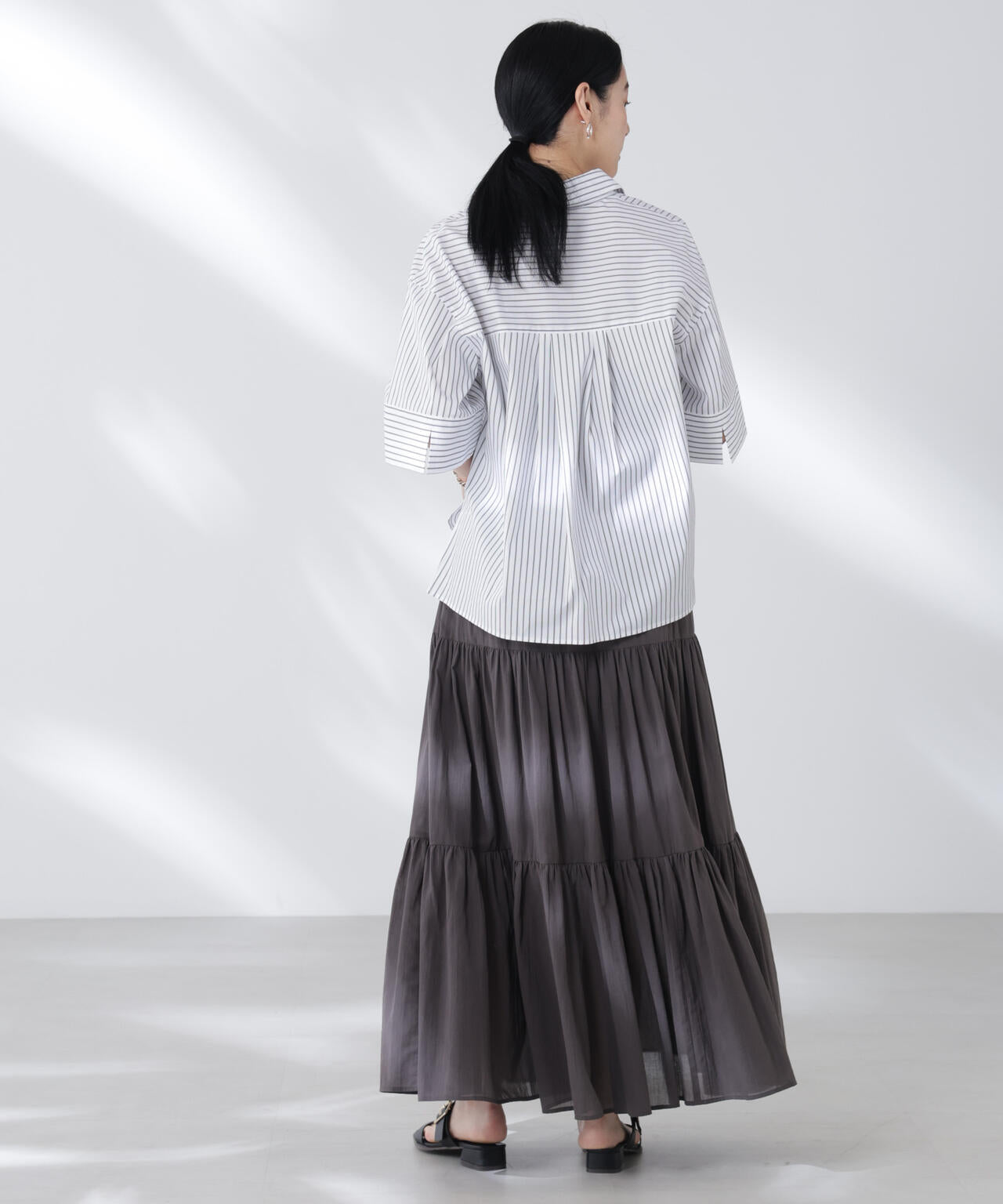 ワイドスリーブスキッパーシャツ 6695221305