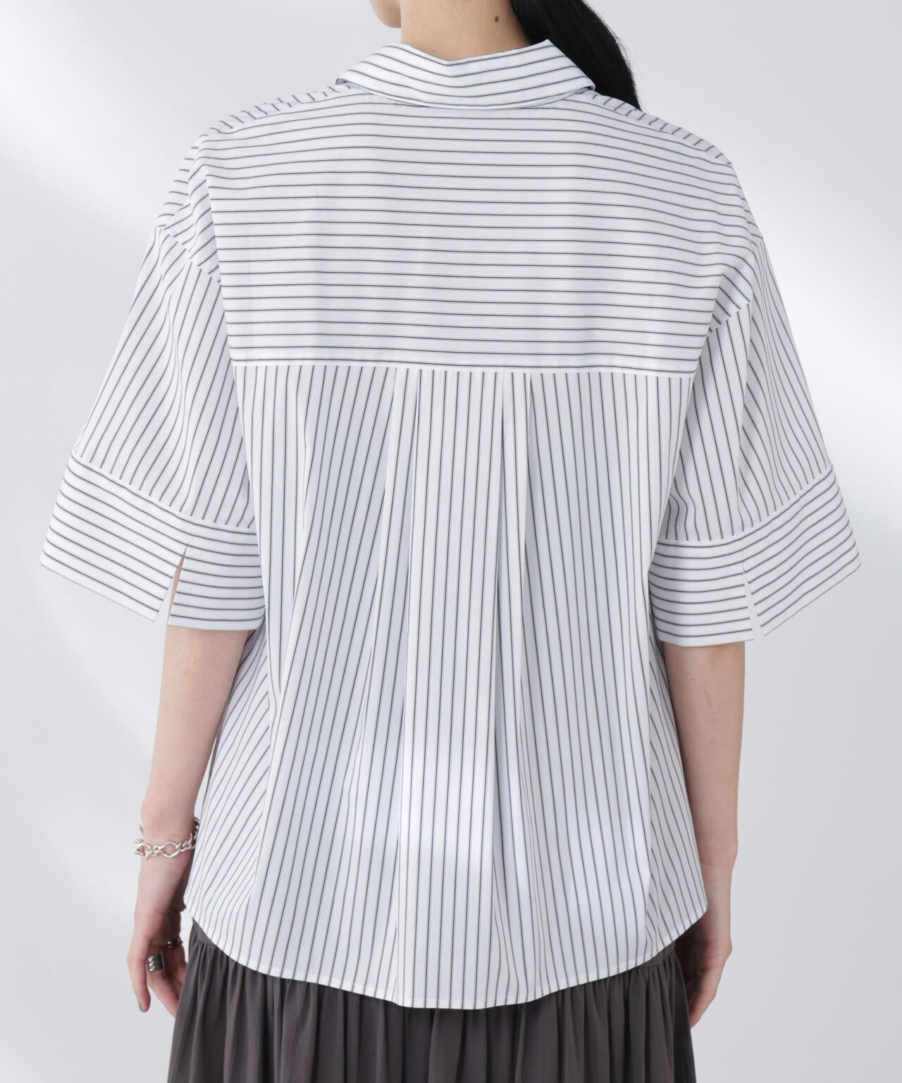 ワイドスリーブスキッパーシャツ 6695221305