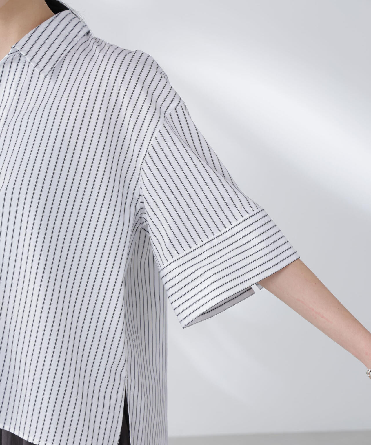 ワイドスリーブスキッパーシャツ 6695221305