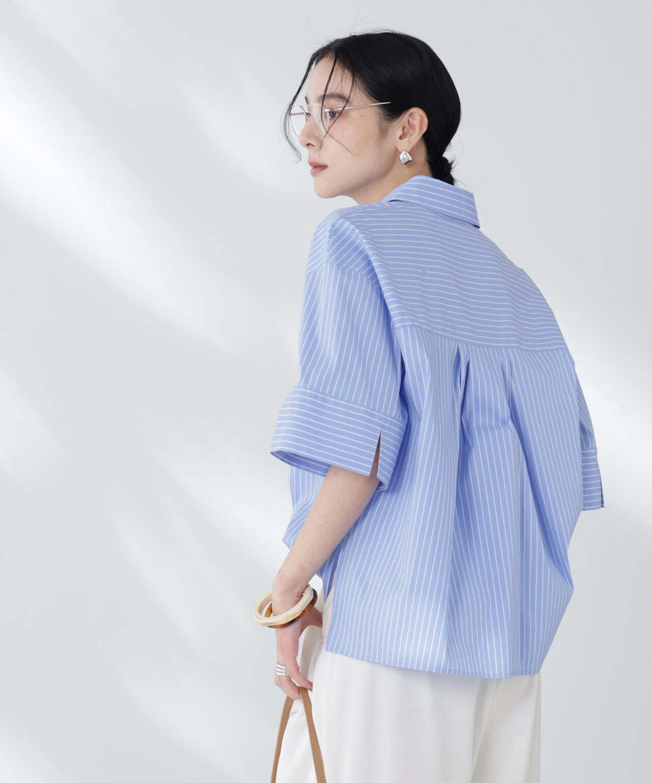 ワイドスリーブスキッパーシャツ 6695221305