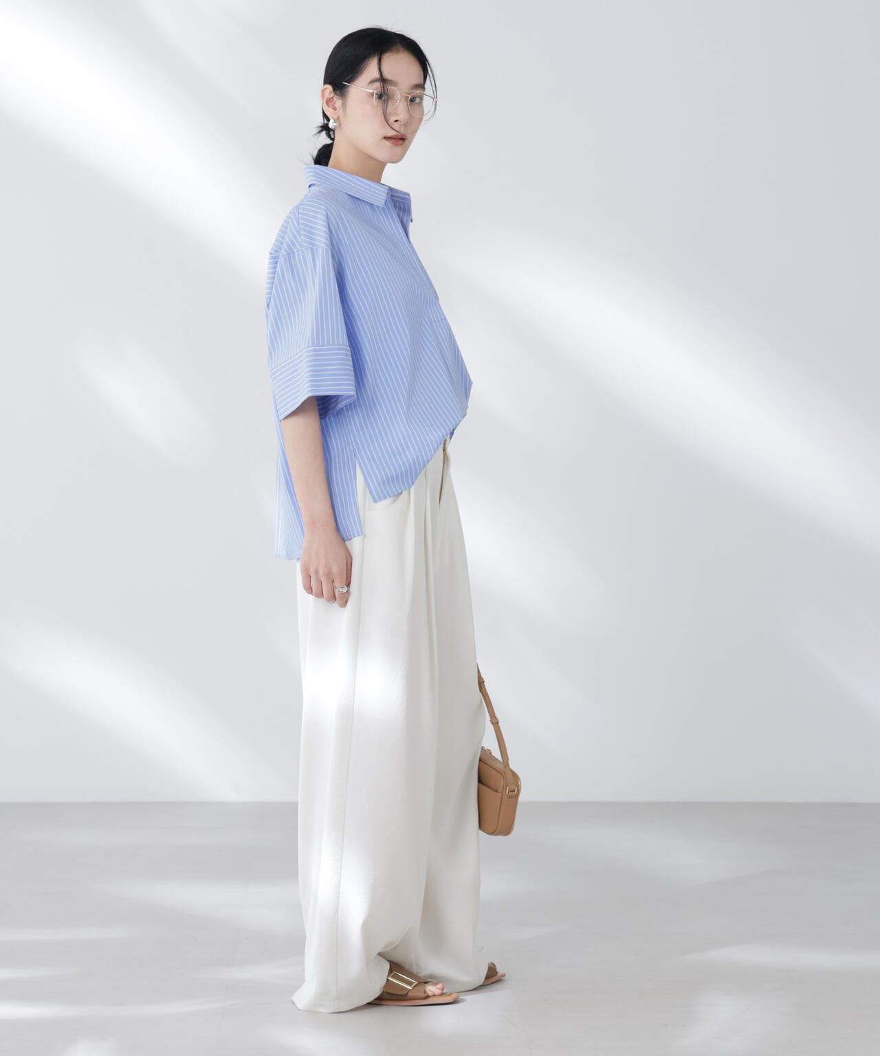 ワイドスリーブスキッパーシャツ 6695221305