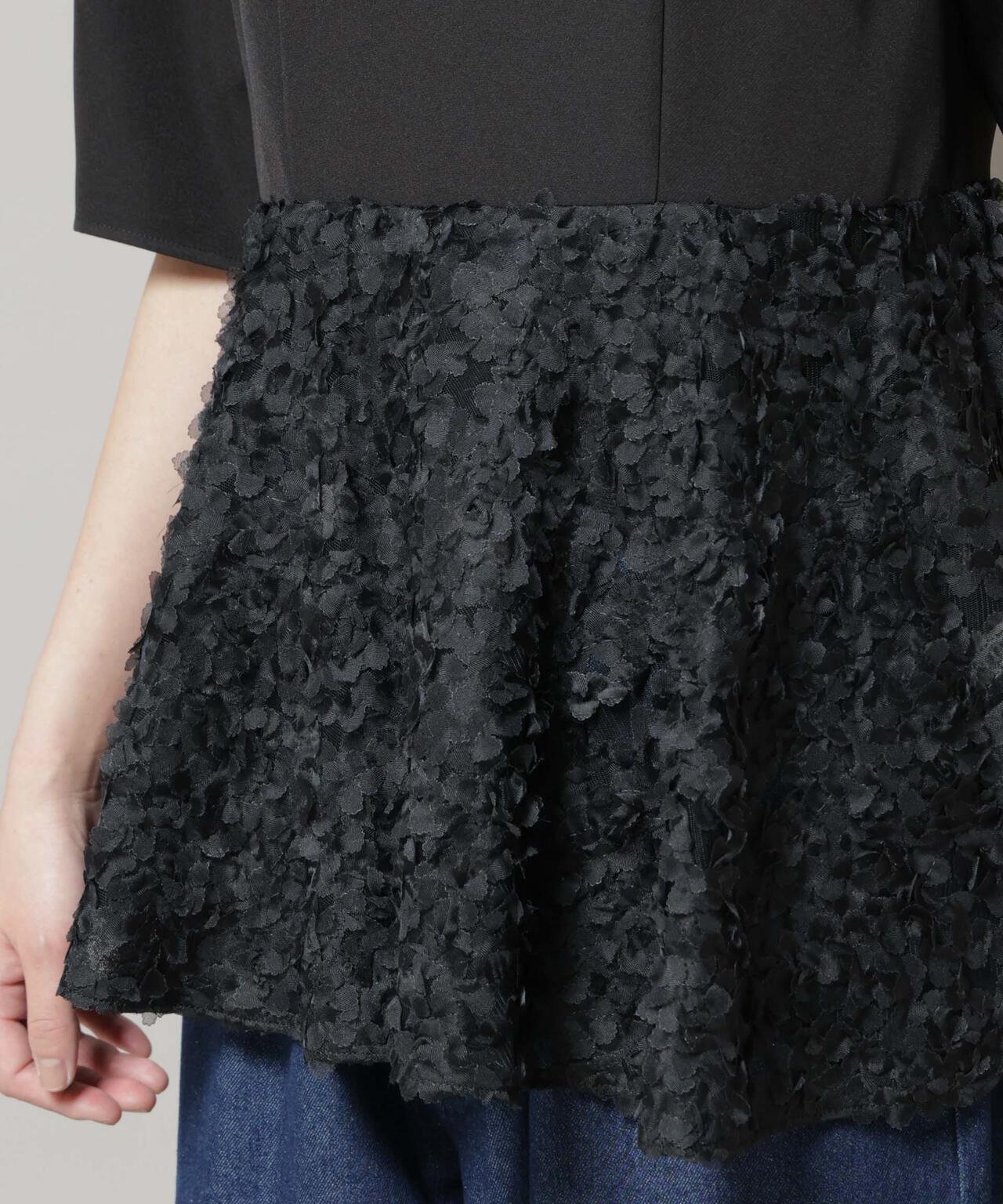 ペタルエンブロイダリーペプラムブラウス 6695221307