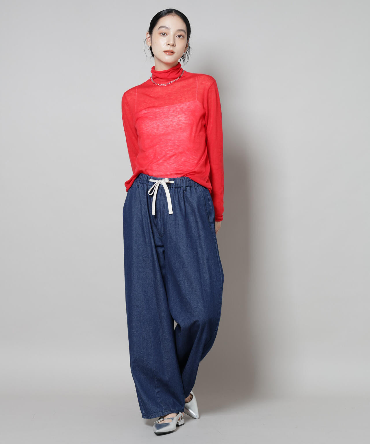 スイビウールタートルネックニットプルオーバー 6695222300