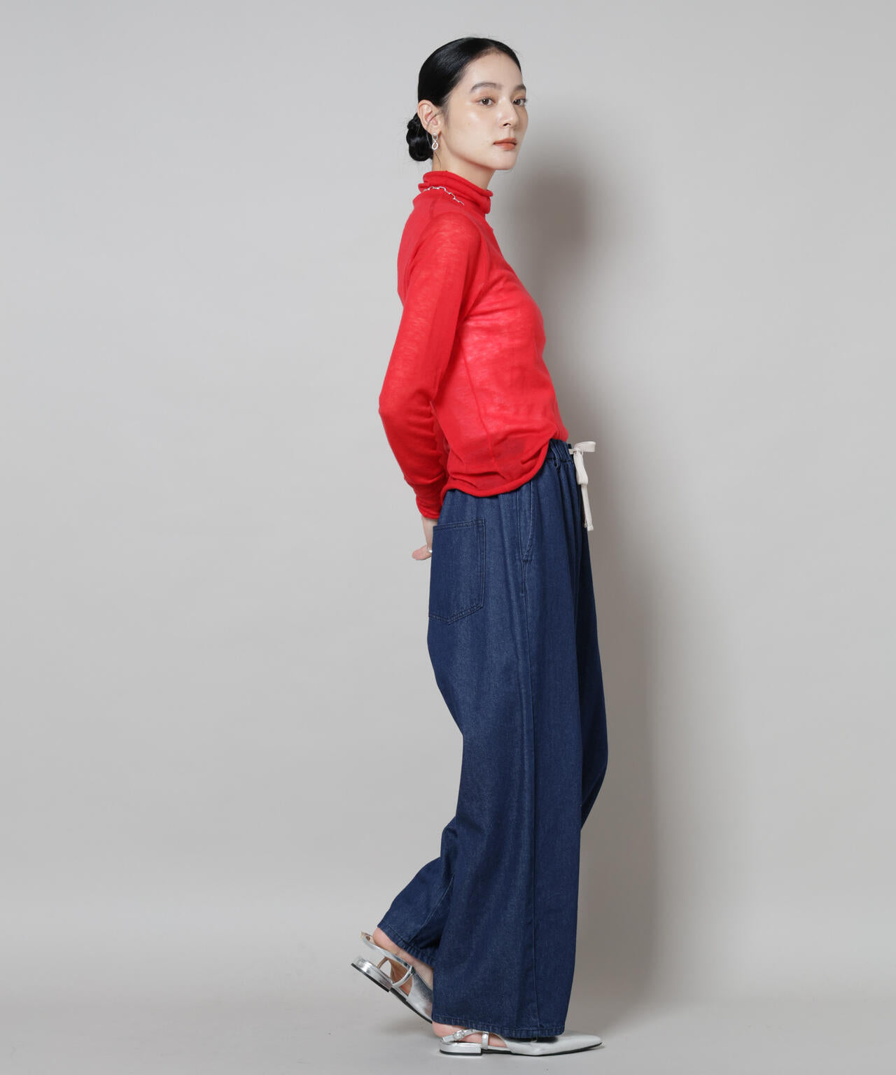 スイビウールタートルネックニットプルオーバー 6695222300