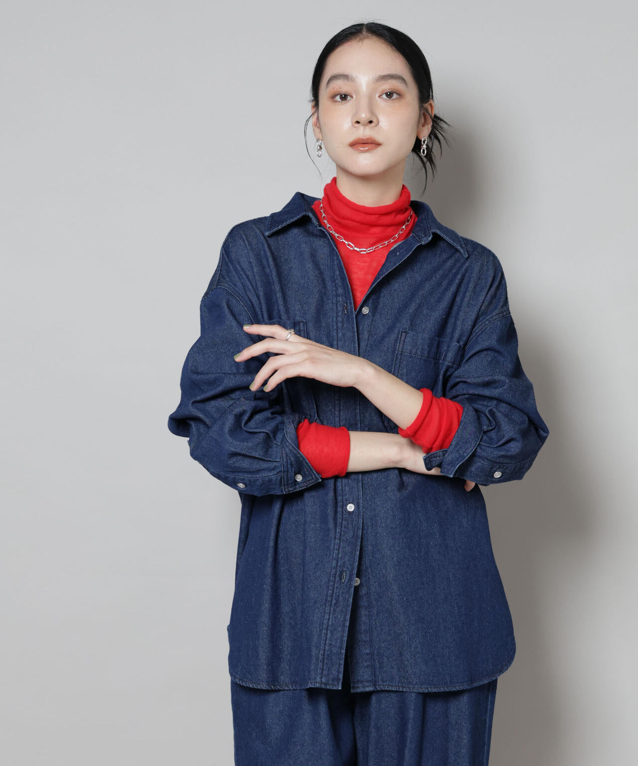 スイビウールタートルネックニットプルオーバー 6695222300