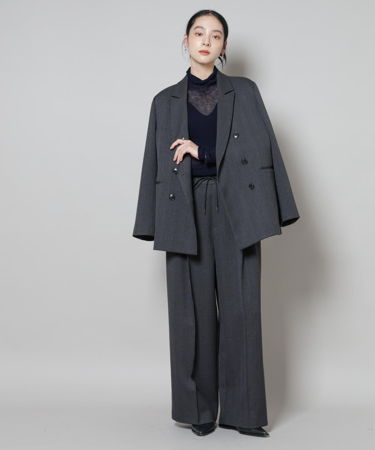 スイビウールタートルネックニットプルオーバー 6695222300