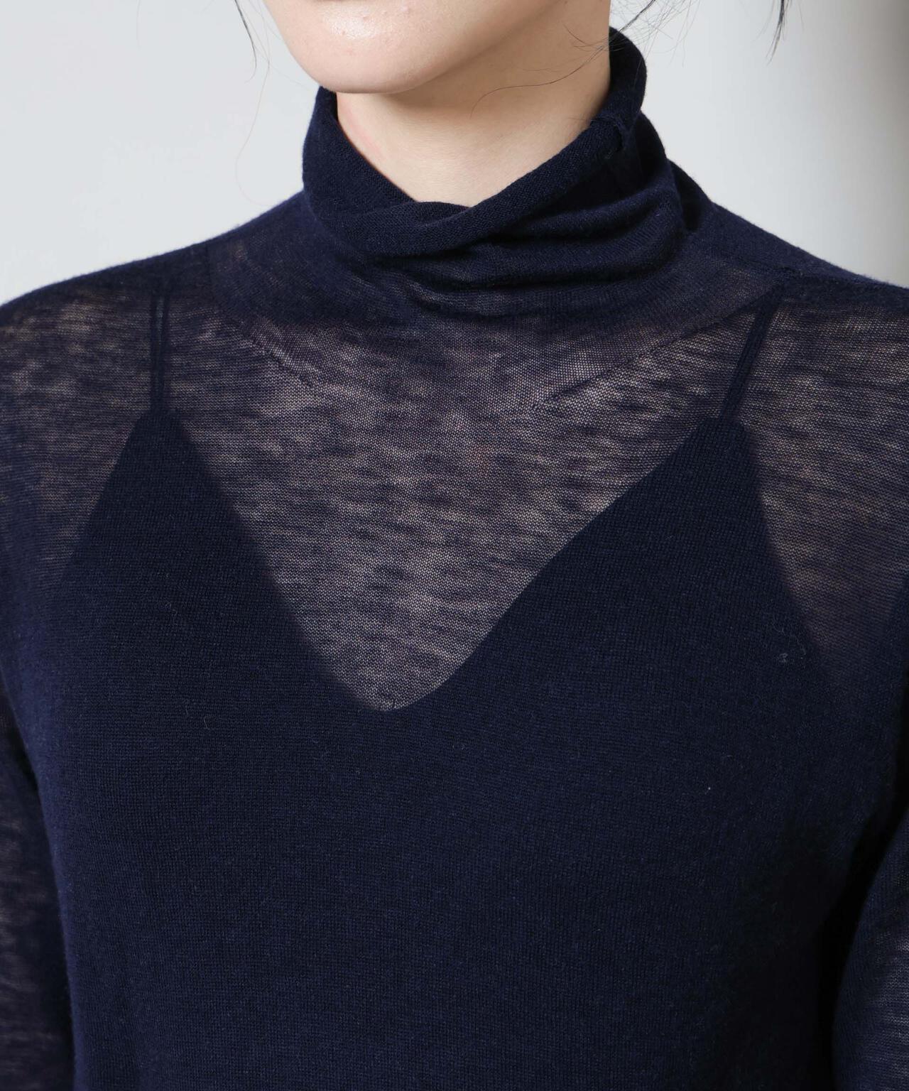 スイビウールタートルネックニットプルオーバー 6695222300