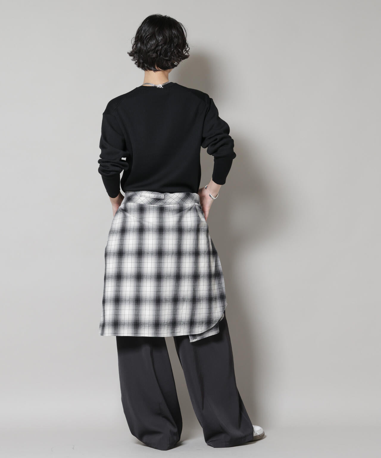 毛玉レスニットスムースクルーネックプルオーバー 6695222302