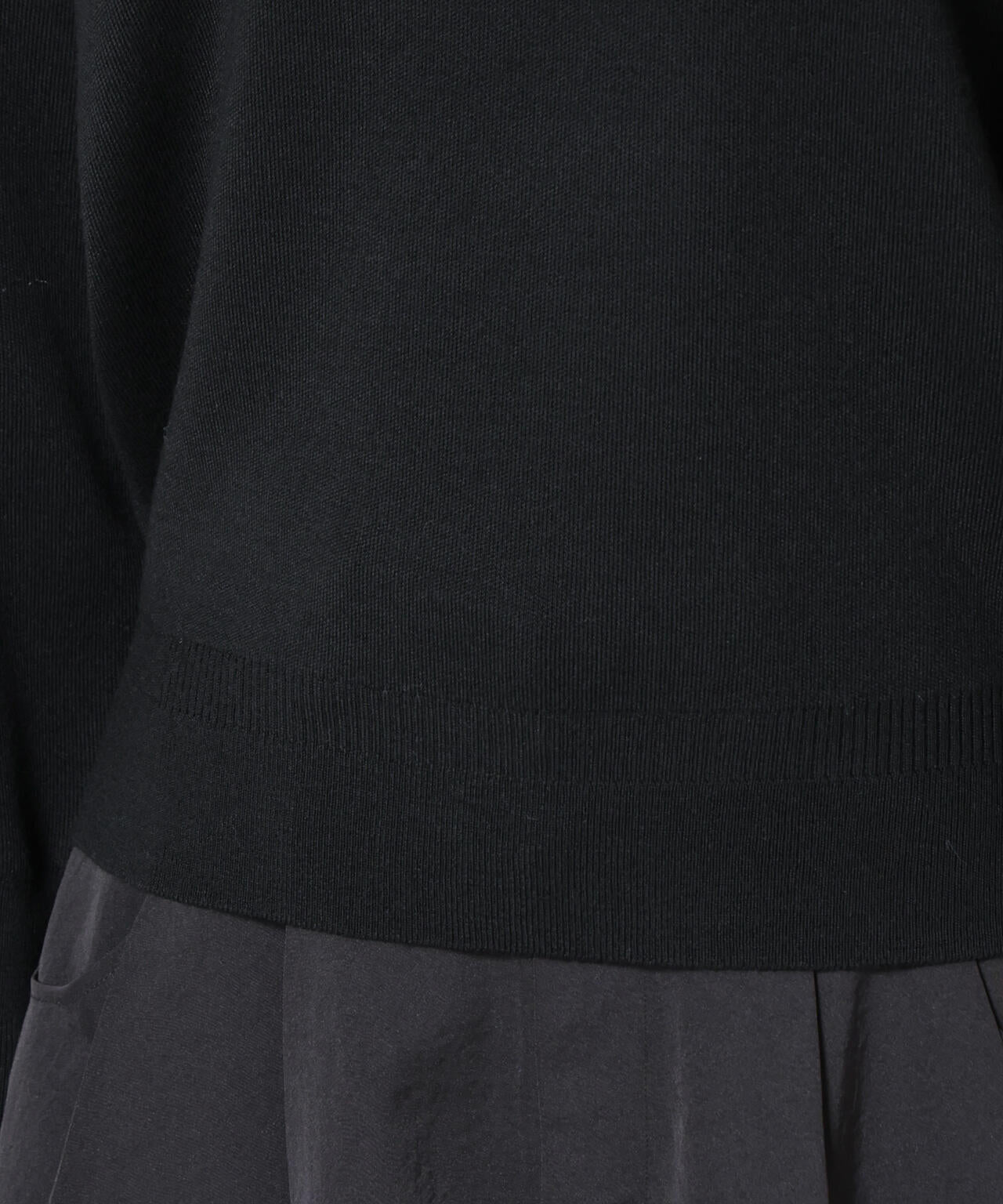 毛玉レスニットスムースクルーネックプルオーバー 6695222302