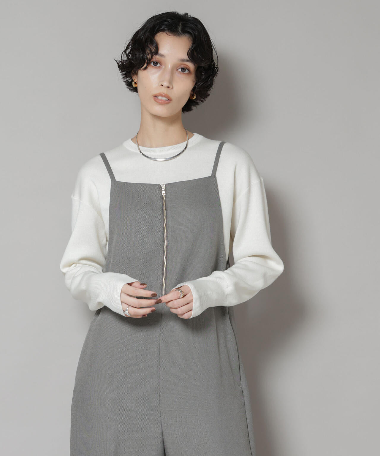 毛玉レスニットスムースクルーネックプルオーバー 6695222302