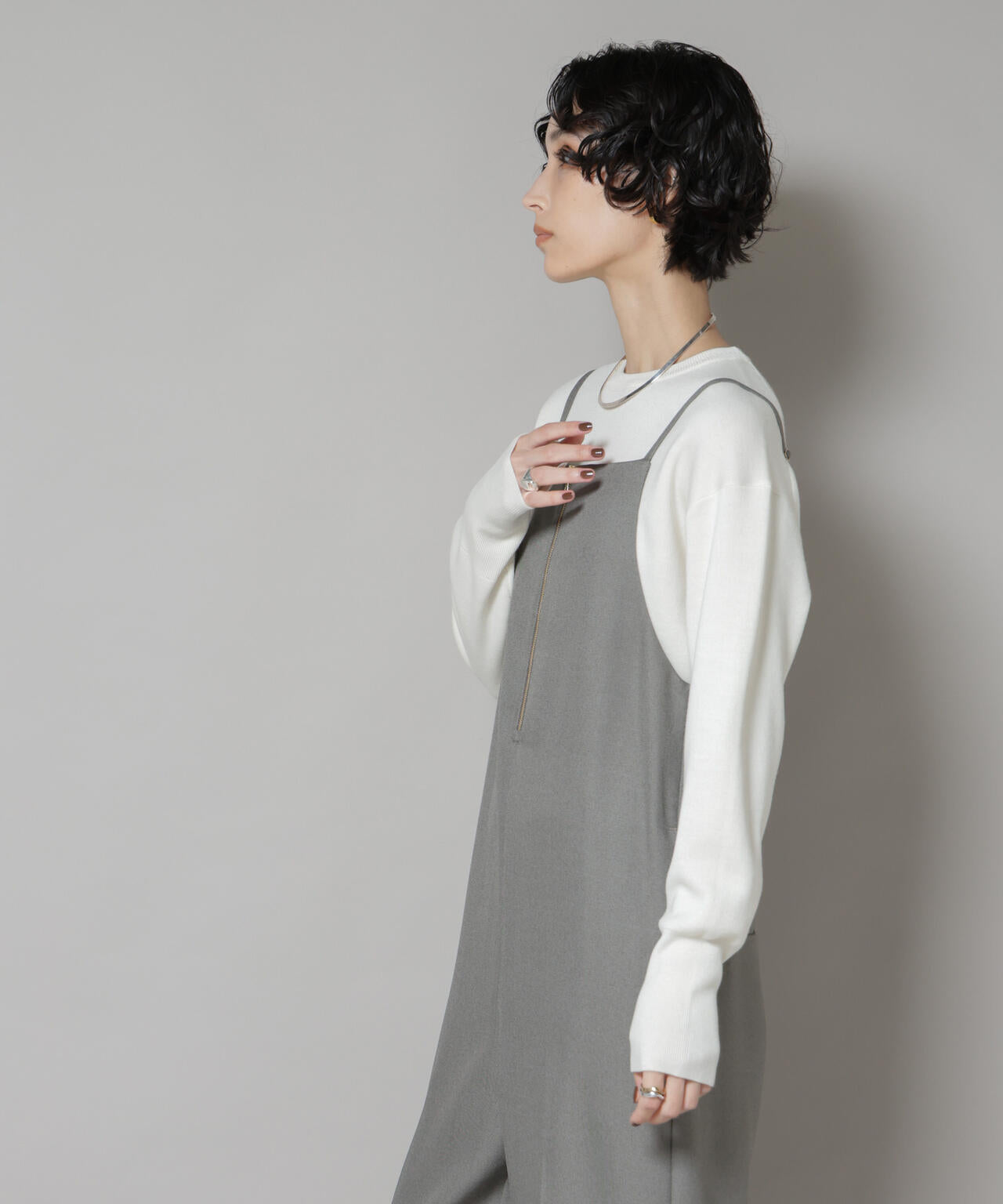 毛玉レスニットスムースクルーネックプルオーバー 6695222302