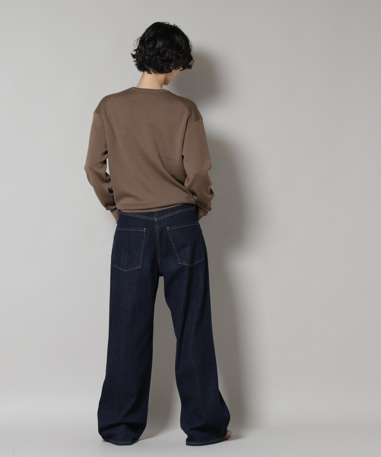 毛玉レスニットスムースクルーネックプルオーバー 6695222302