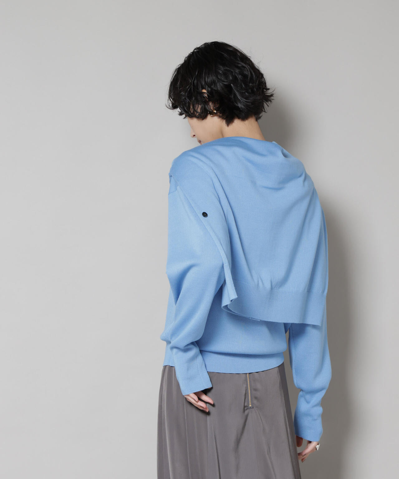 毛玉レスニットスムースクルーネックプルオーバー 6695222302