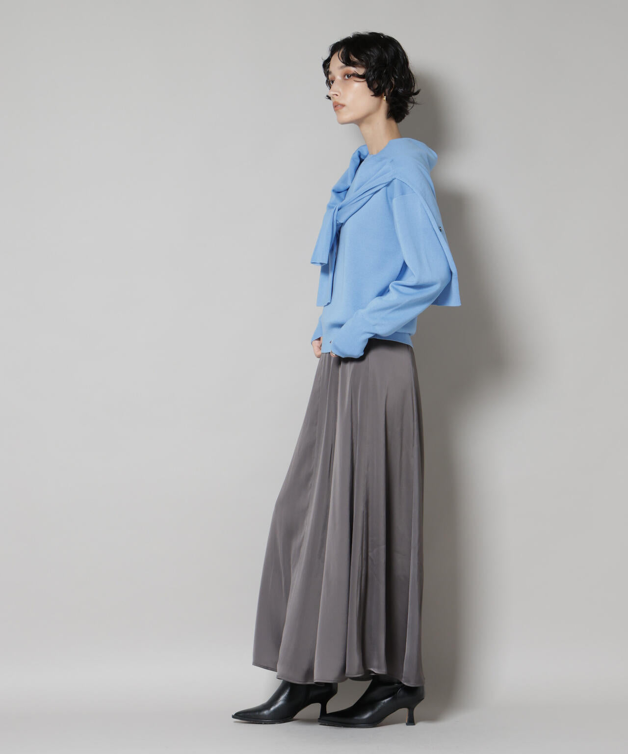 毛玉レスニットスムースクルーネックプルオーバー 6695222302