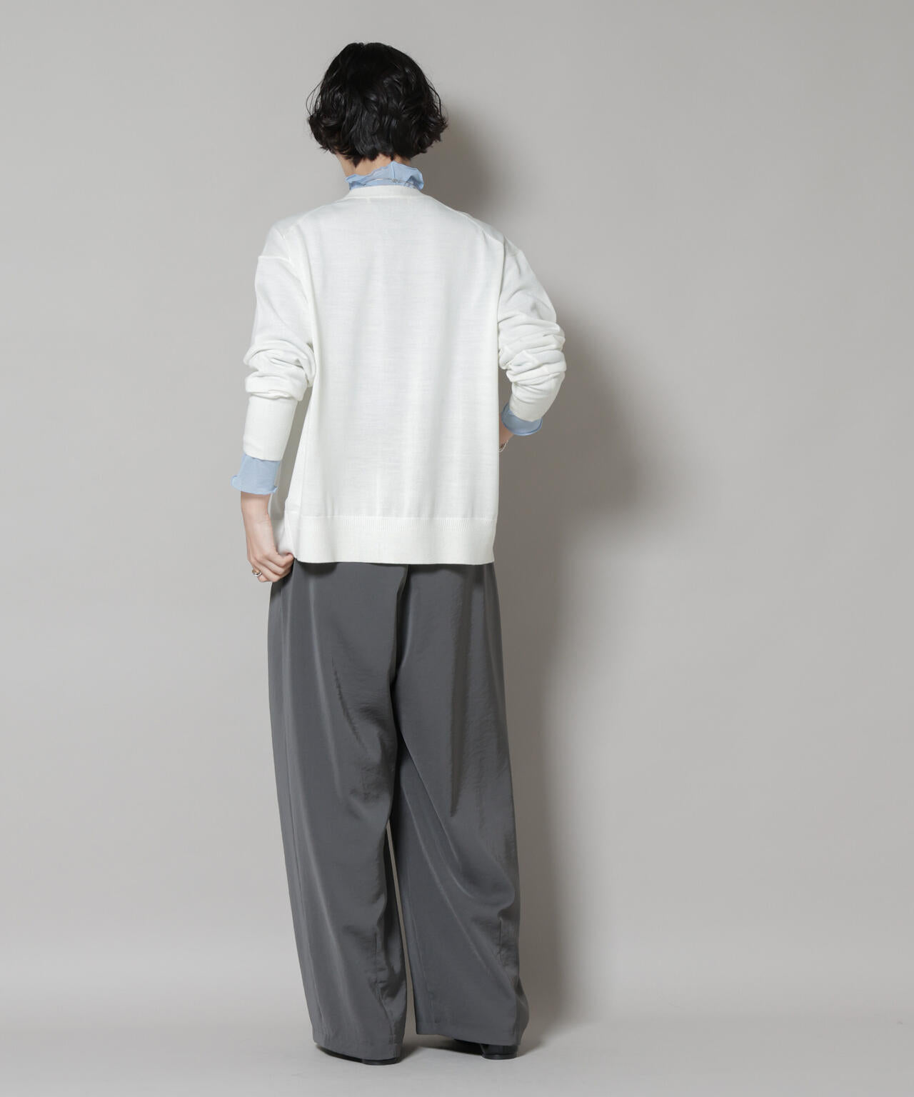 毛玉レスニット2wayカシュクールカーディガン 6695222303