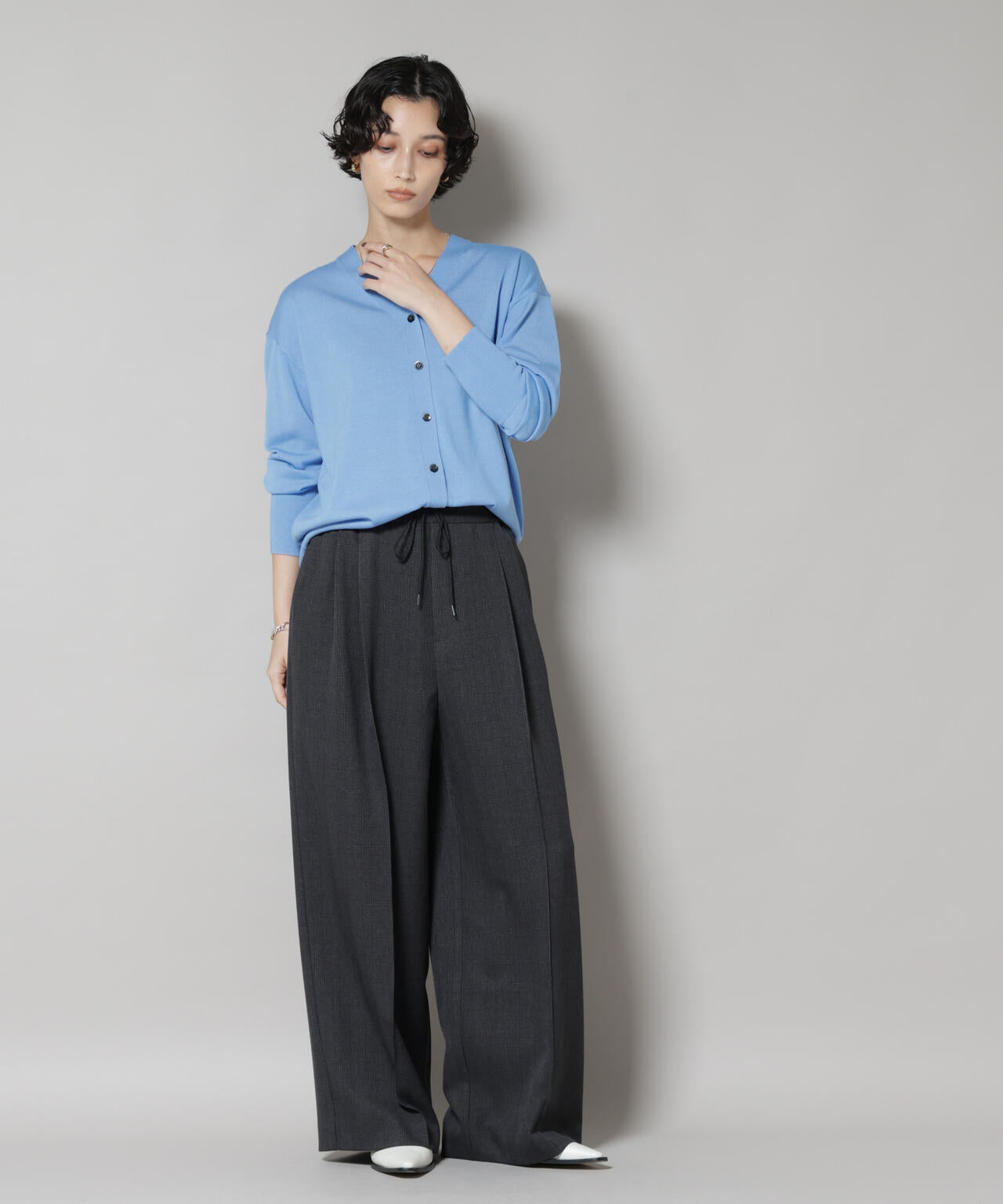 毛玉レスニット2wayカシュクールカーディガン 6695222303