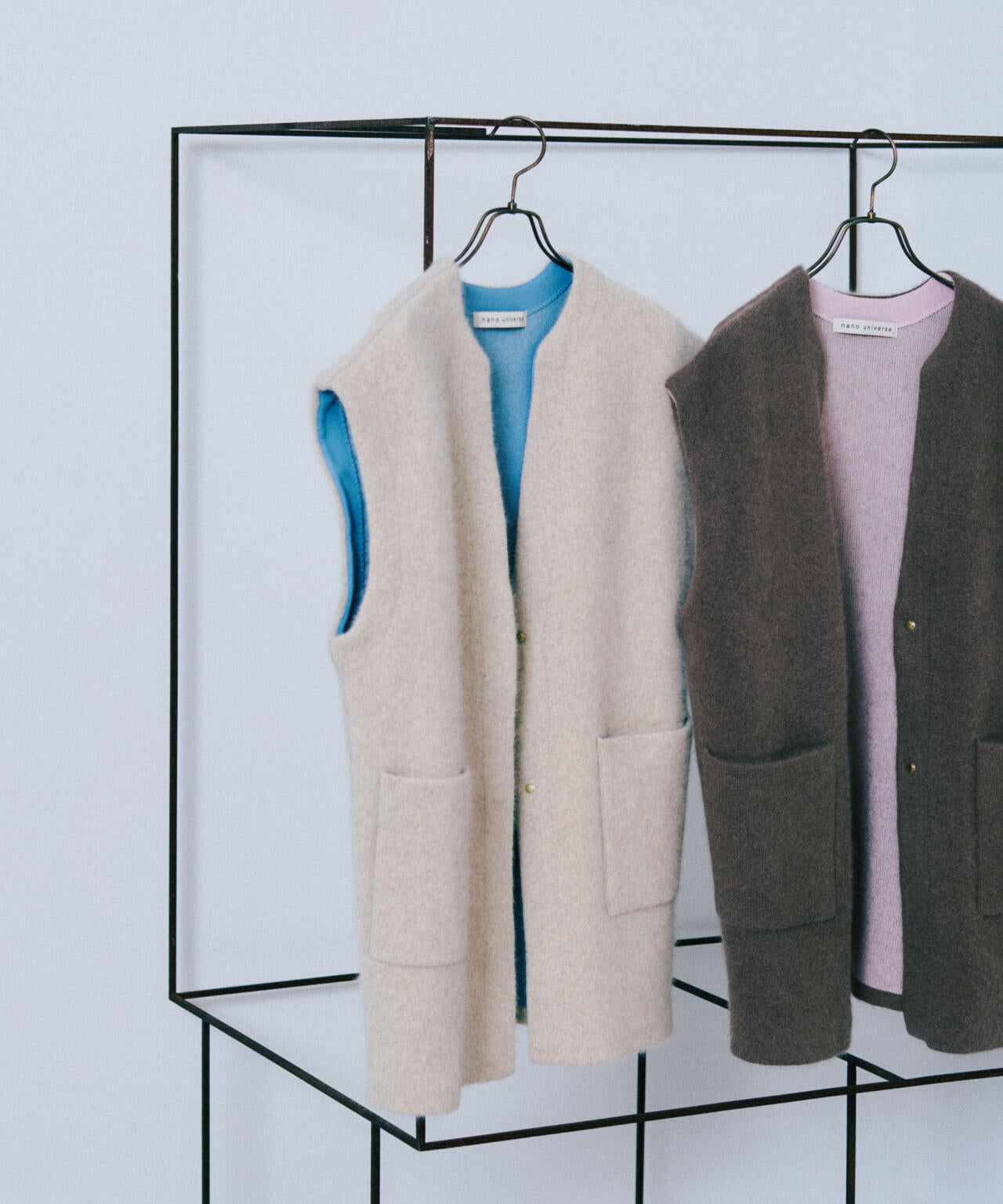 ウォッシャブルフォックスリバーニットジレ 6695222307