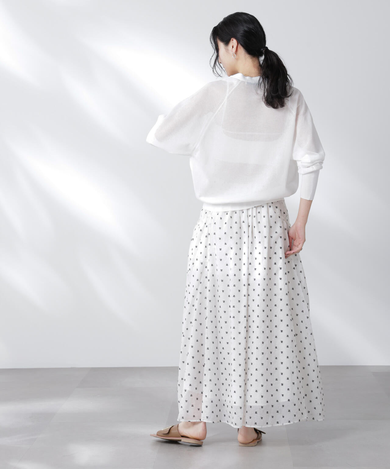 コットンスパークシアーVネックカーディガン 6695222312