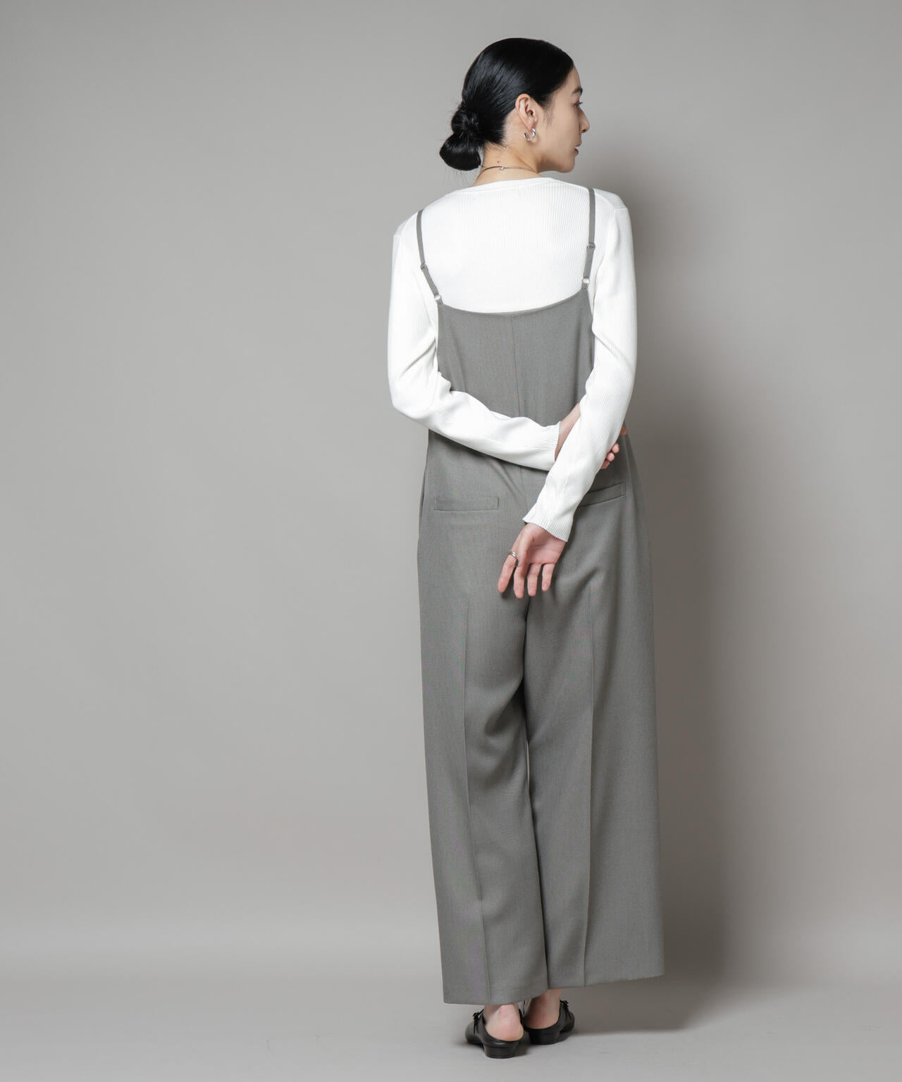 CICA&UVカット加工クルーネックリブニット 6695222313