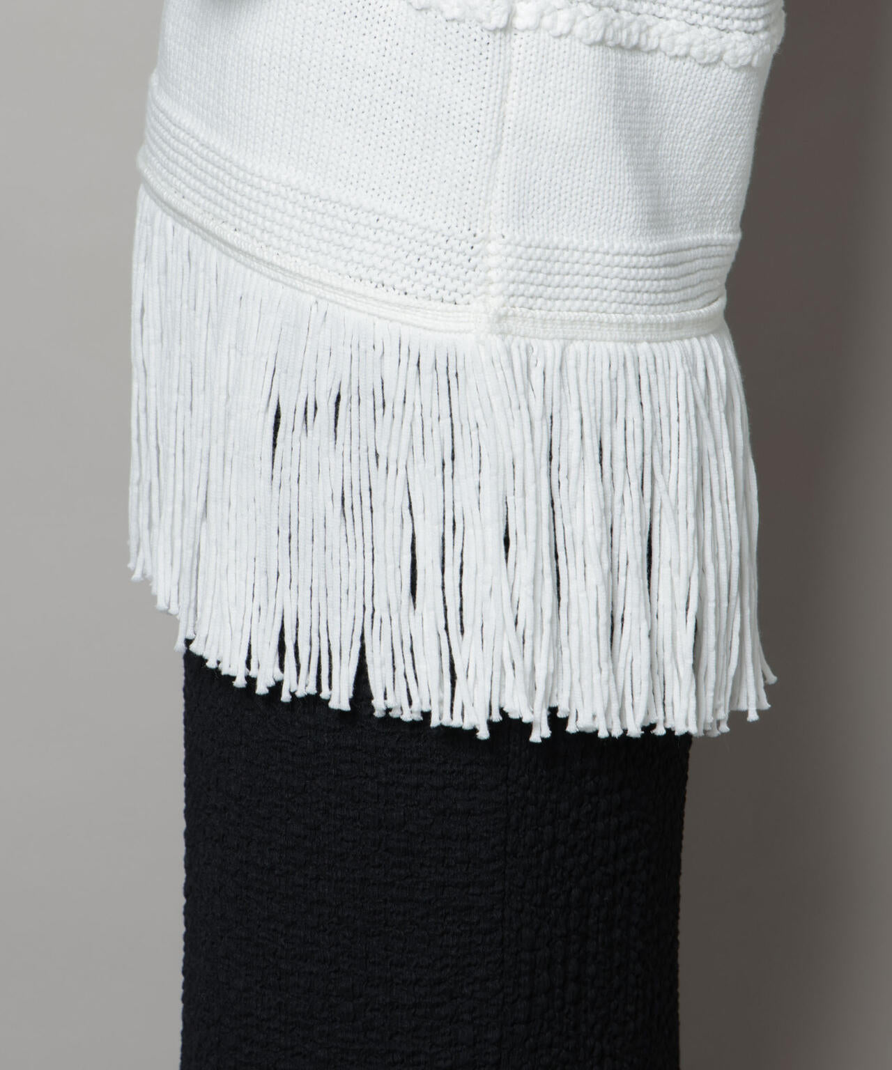 リリヤーンフリンジニットベスト 6695222317