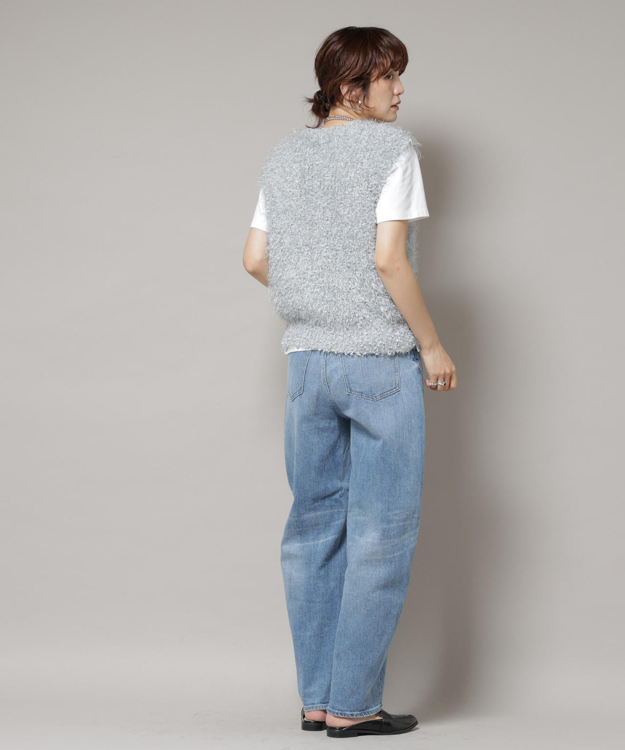 シャギーラメベスト 6695222319