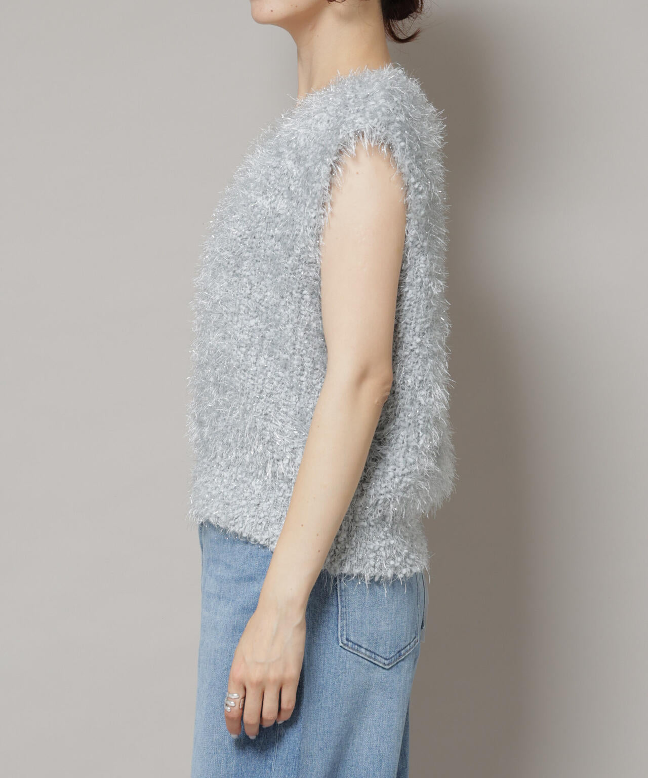 シャギーラメベスト 6695222319