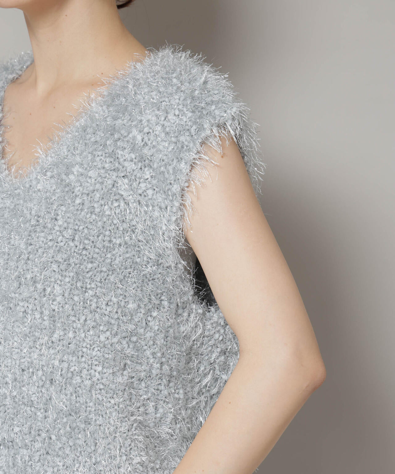 シャギーラメベスト 6695222319