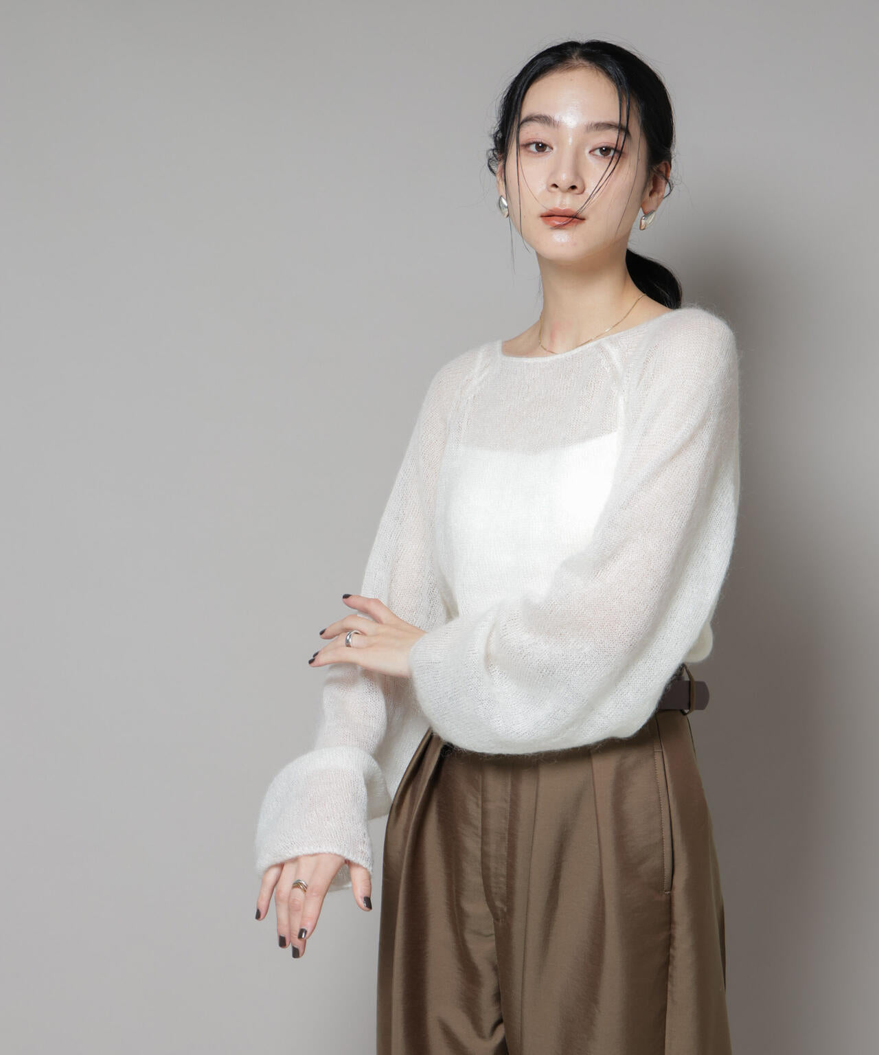 モヘヤ混天竺シアーニット 6695222321