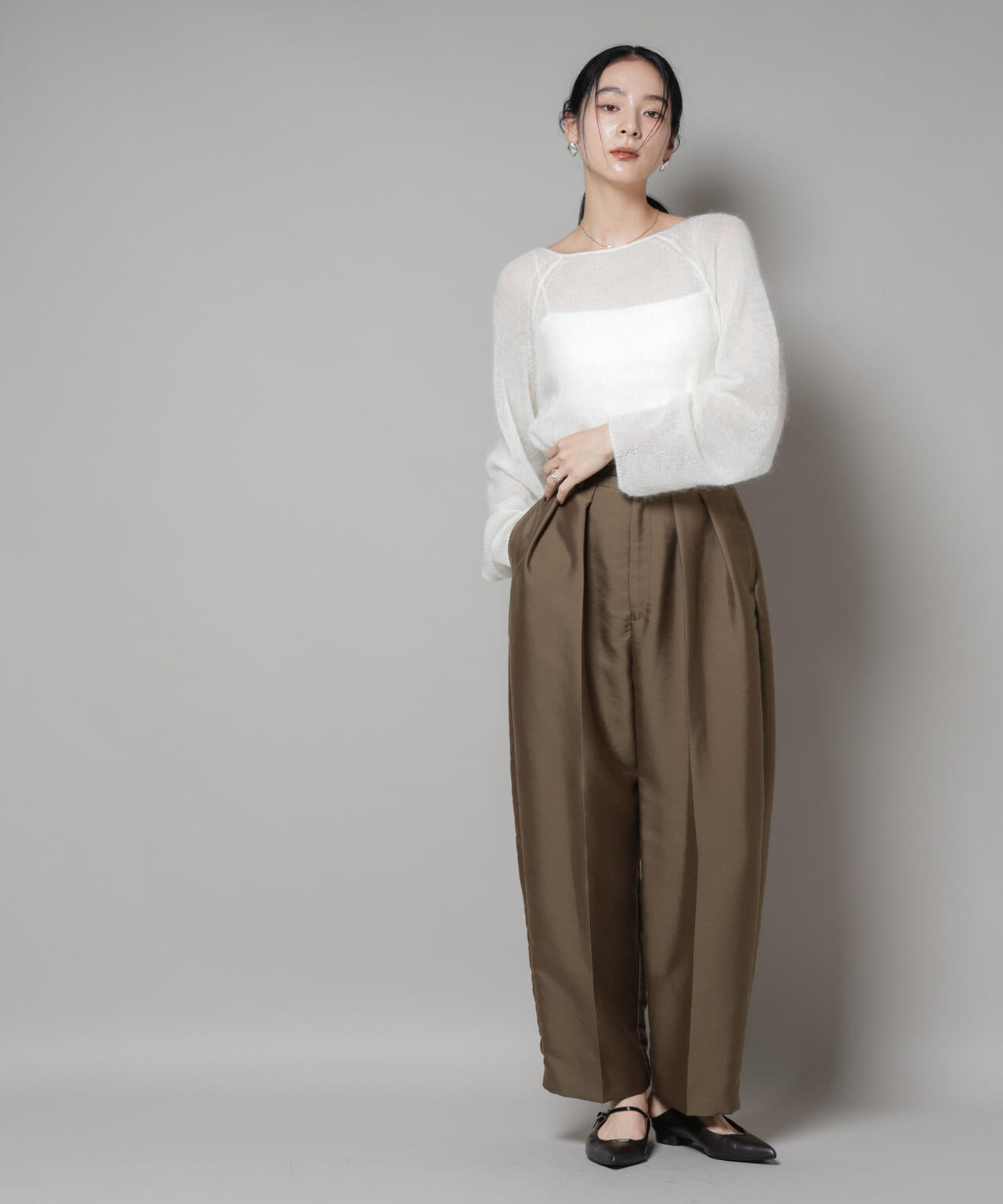 モヘヤ混天竺シアーニット 6695222321