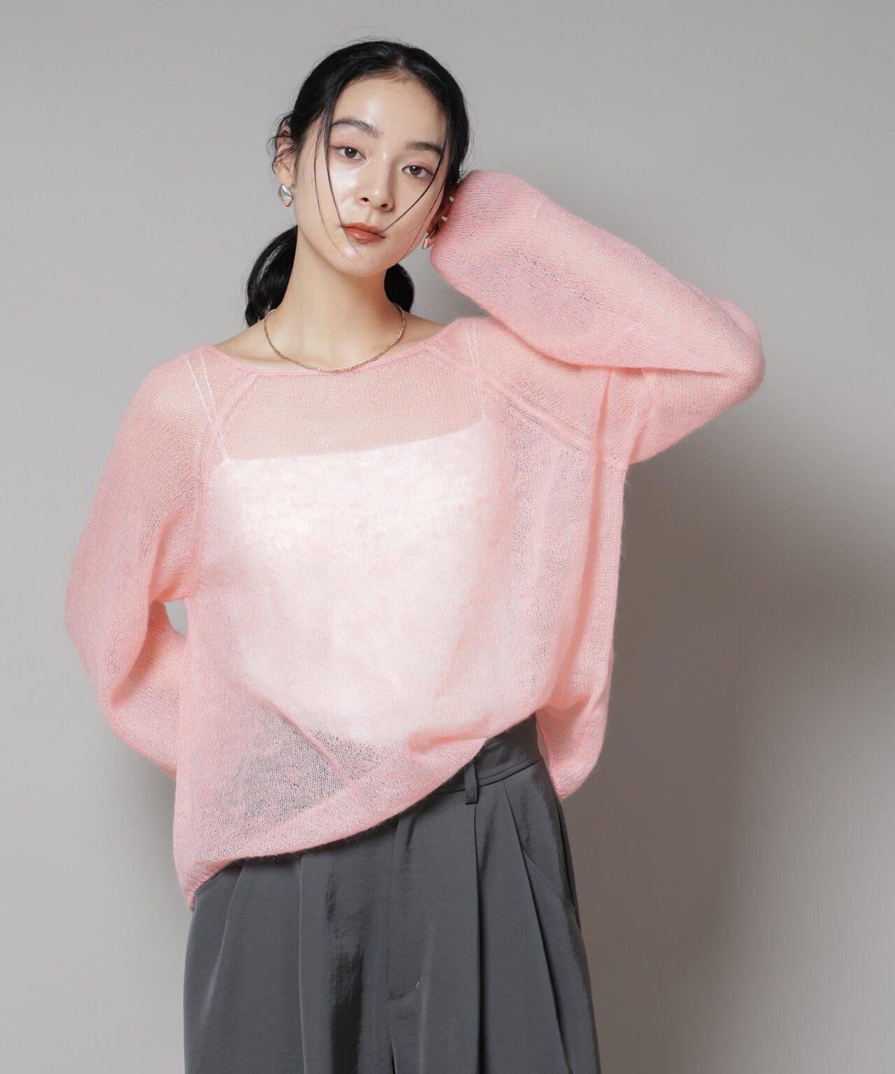 モヘヤ混天竺シアーニット 6695222321