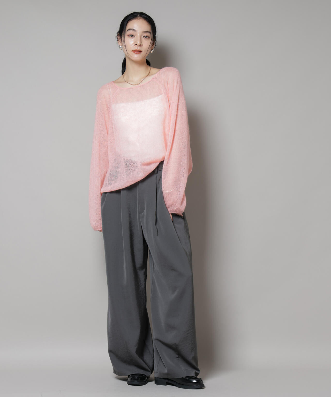 モヘヤ混天竺シアーニット 6695222321