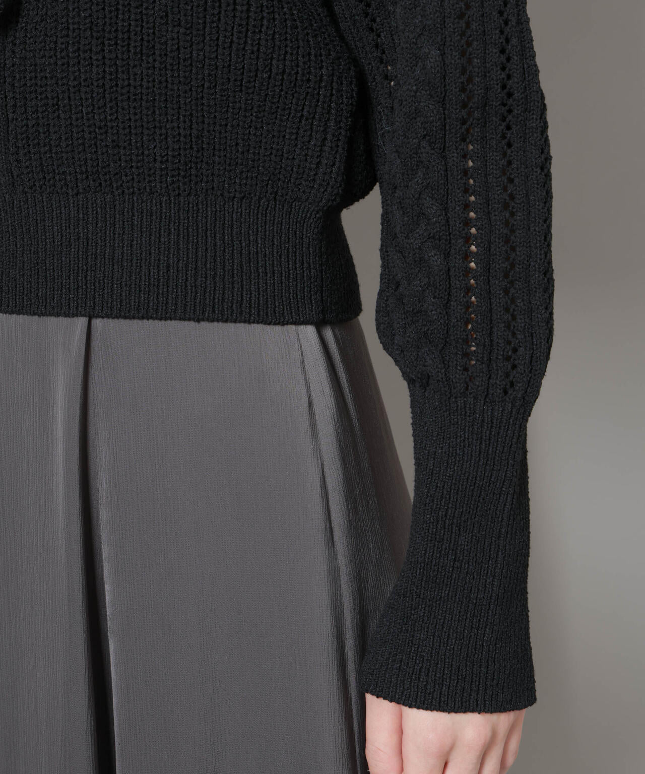 フリルケーブルニットプルオーバー 6695222324